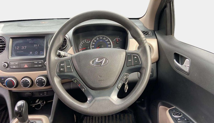 2017 Hyundai Grand i10 SPORTZ (O) AT 1.2 KAPPA VTVT, Petrol, Automatic, 93,797 km, Steering Wheel Close Up