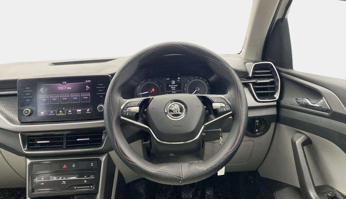 2023 Skoda KUSHAQ AMBITION 1.0L TSI MT, Petrol, Manual, 11,978 km, Steering Wheel Close Up