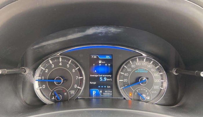 2019 Maruti Ciaz ALPHA  AT 1.5 SHVS PETROL, Petrol, Automatic, 76,592 km, Odometer Image