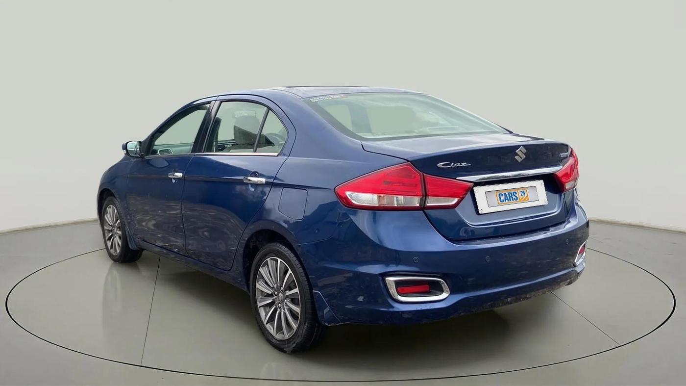 2019 Maruti Ciaz ALPHA  AT 1.5 SHVS PETROL, Petrol, Automatic, 76,652 km, Left Back Diagonal