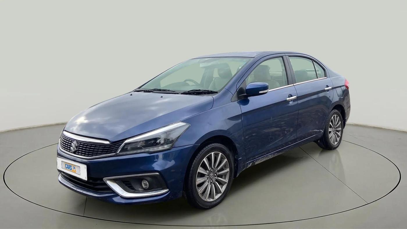 2019 Maruti Ciaz ALPHA  AT 1.5 SHVS PETROL, Petrol, Automatic, 76,652 km, Left Front Diagonal