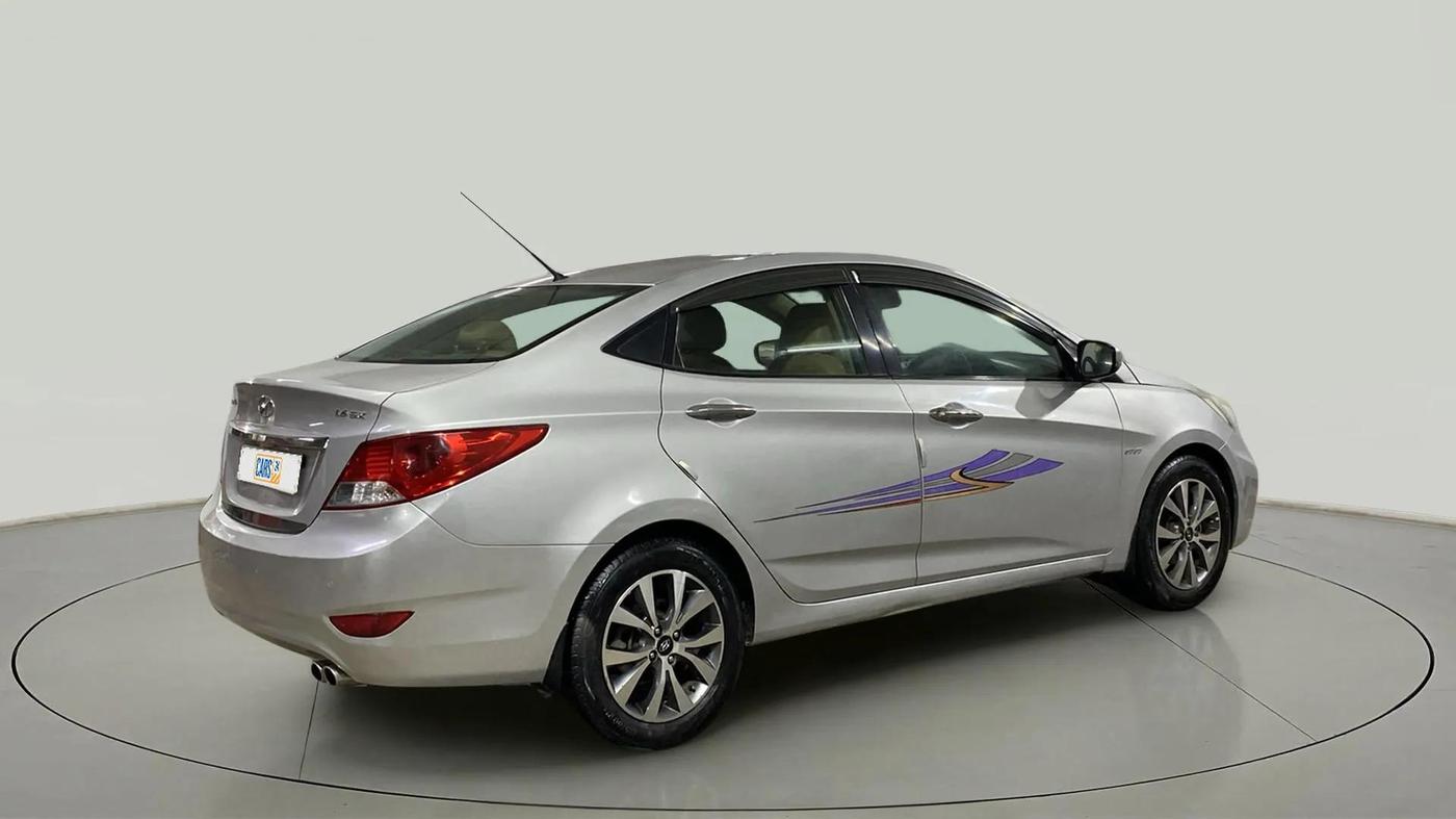2013 Hyundai Verna FLUIDIC 1.6 VTVT SX, Petrol, Manual, 83,079 km, Right Back Diagonal