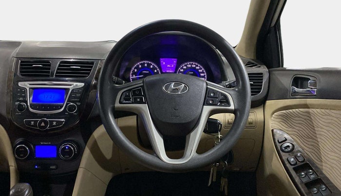 2013 Hyundai Verna FLUIDIC 1.6 VTVT SX, Petrol, Manual, 83,079 km, Steering Wheel Close Up