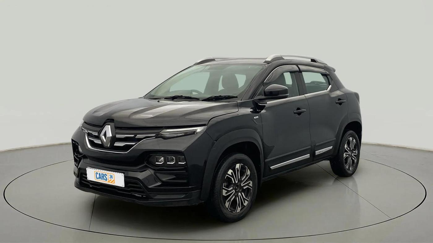 2022 Renault Kiger RXZ AMT, Petrol, Automatic, 45,959 km, Left Front Diagonal
