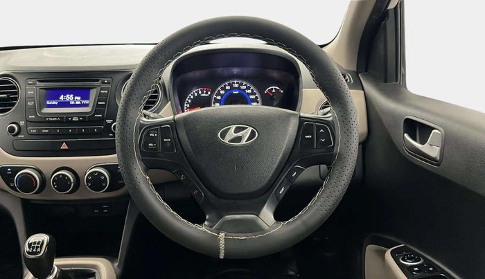 2015 Hyundai Grand i10 ASTA 1.2 KAPPA VTVT, CNG, Manual, 86,132 km, Steering Wheel Close Up