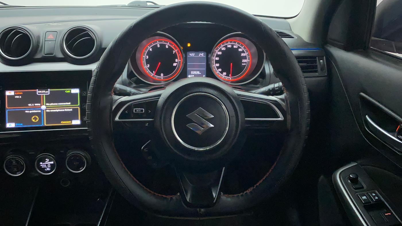 2018 Maruti Swift ZXI PLUS, Petrol, Manual, 93,938 km, Steering Wheel Close Up
