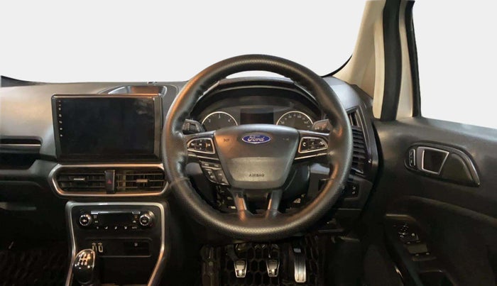 2019 Ford Ecosport TITANIUM + 1.5L DIESEL, Diesel, Manual, 1,07,615 km, Steering Wheel Close Up