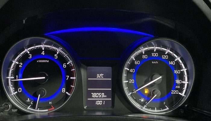 2018 Maruti Baleno DELTA PETROL 1.2, Petrol, Manual, 78,041 km, Odometer Image