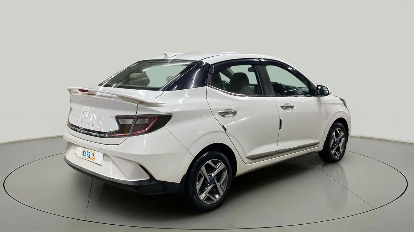2024 Hyundai AURA SX 1.2 CNG, CNG, Manual, 44,971 km, Right Back Diagonal