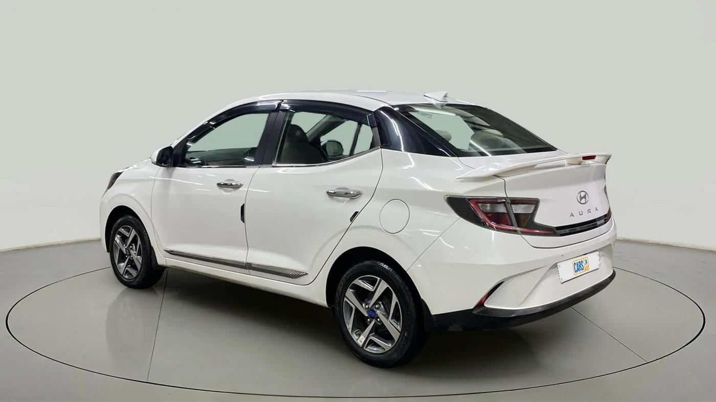 2024 Hyundai AURA SX 1.2 CNG, CNG, Manual, 44,971 km, Left Back Diagonal