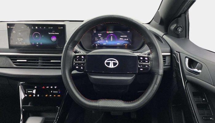2024 Tata NEXON FEARLESS + SUNROOF DCA DUAL TONE 1.2 PETROL, Petrol, Automatic, 5,380 km, Steering Wheel Close Up