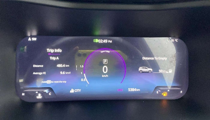 2024 Tata NEXON FEARLESS + SUNROOF DCA DUAL TONE 1.2 PETROL, Petrol, Automatic, 5,380 km, Odometer Image