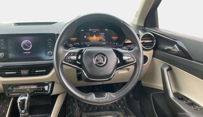 2023 Skoda SLAVIA STYLE 1.0L TSI AT, Petrol, Automatic, 30,580 km, Steering Wheel Close Up