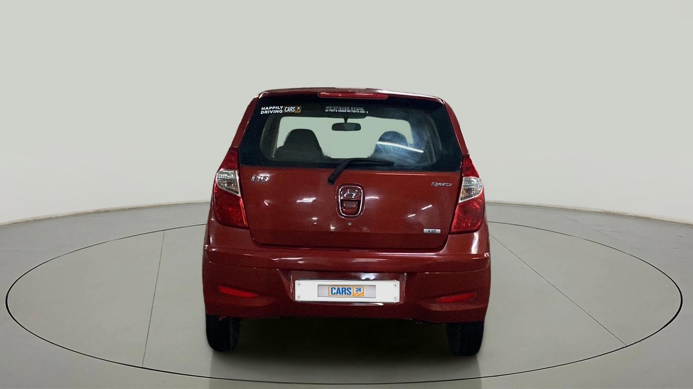 2013 Hyundai i10 SPORTZ 1.2, Petrol, Manual, 43,836 km, Back/Rear