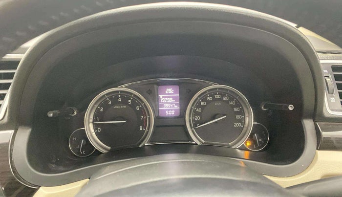 2016 Maruti Ciaz ZXI+, Petrol, Manual, 39,544 km, Odometer Image