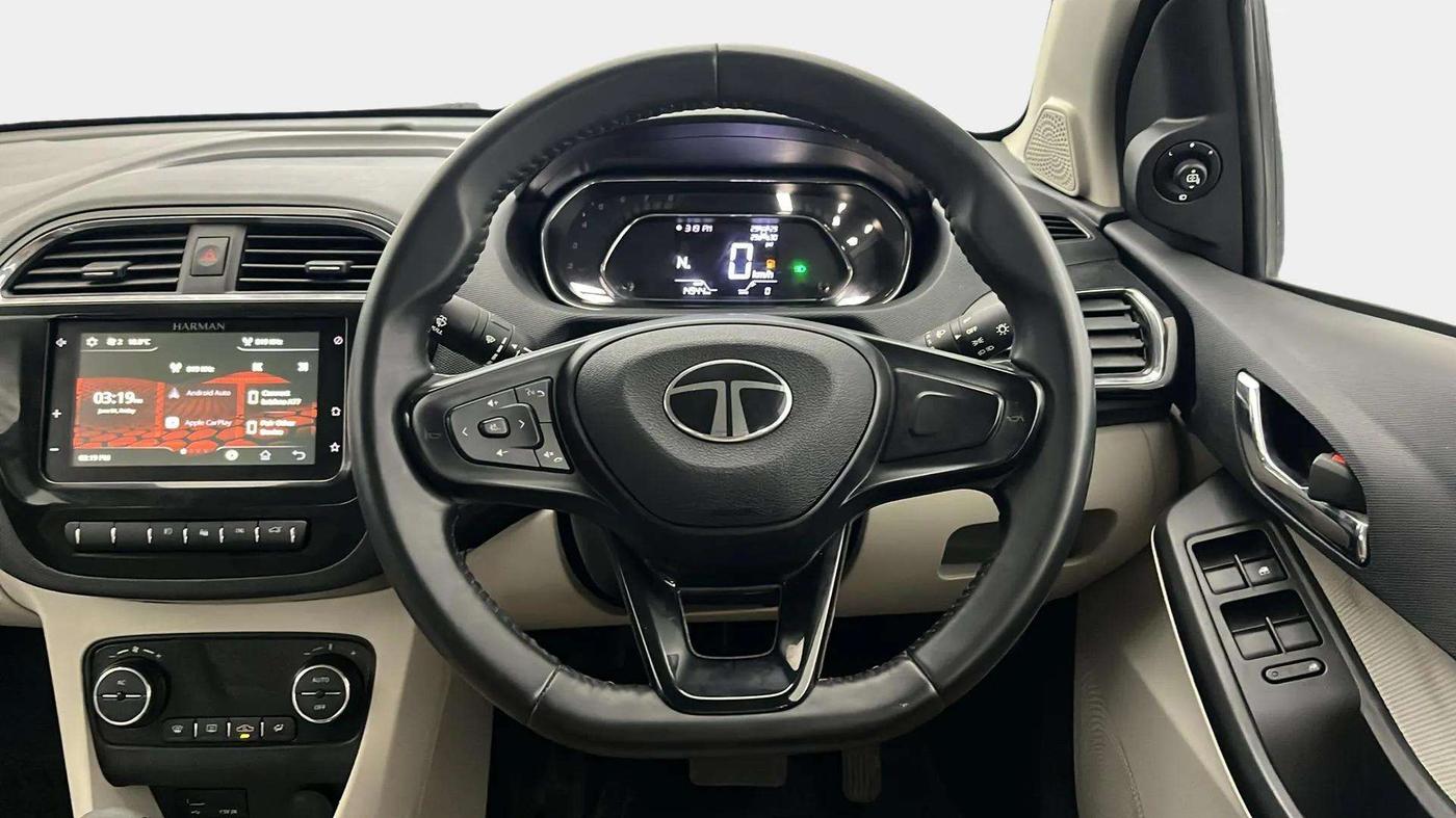 2024 Tata TIGOR XZA Plus iCNG , CNG, Automatic, 15,203 km, Steering Wheel Close Up