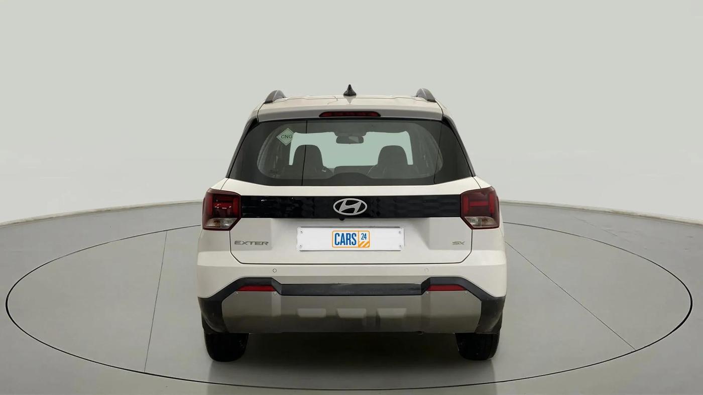 2024 Hyundai EXTER SX 1.2 CNG MT, CNG, Manual, 26,609 km, Back/Rear