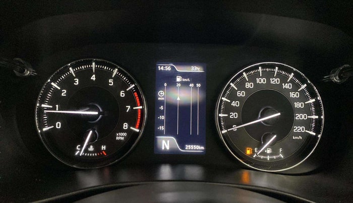 2023 Toyota Glanza G AMT, Petrol, Automatic, 25,499 km, Odometer Image
