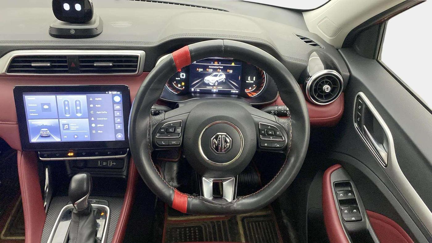 2022 MG ASTOR SAVVY 1.3 TURBO AT S RED, Petrol, Automatic, 17,486 km, Steering Wheel Close Up