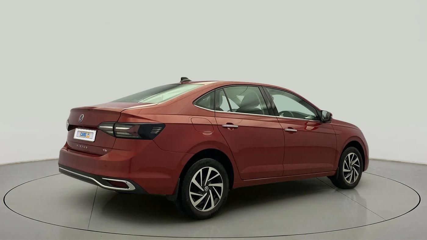 2022 Volkswagen VIRTUS TOPLINE TSI 1.0 AT, Petrol, Automatic, 34,463 km, Right Back Diagonal