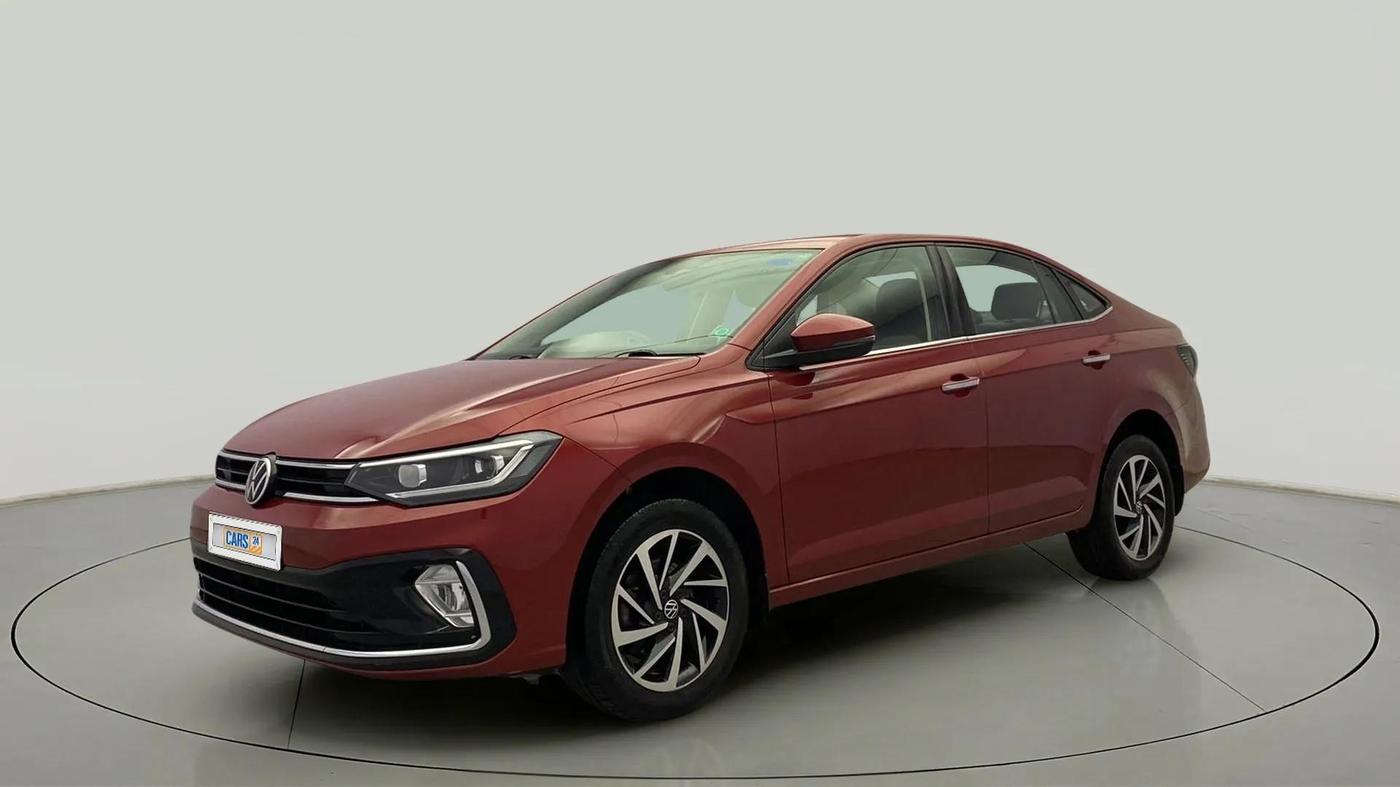 2022 Volkswagen VIRTUS TOPLINE TSI 1.0 AT, Petrol, Automatic, 34,463 km, Left Front Diagonal
