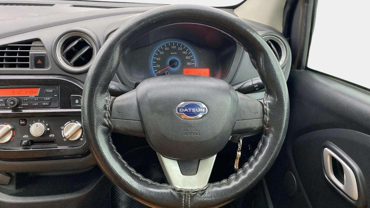 2019 Datsun Redi Go S 1.0 AMT, Petrol, Automatic, 43,908 km, Steering Wheel Close Up