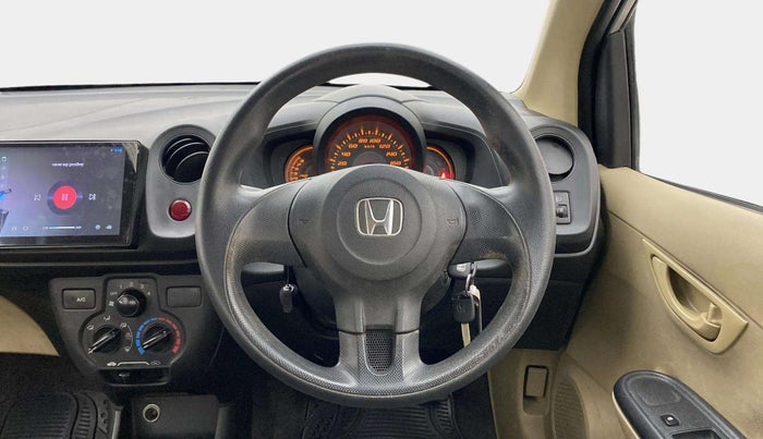 2014 Honda Amaze 1.2L I-VTEC E, Petrol, Manual, 1,23,339 km, Steering Wheel Close Up