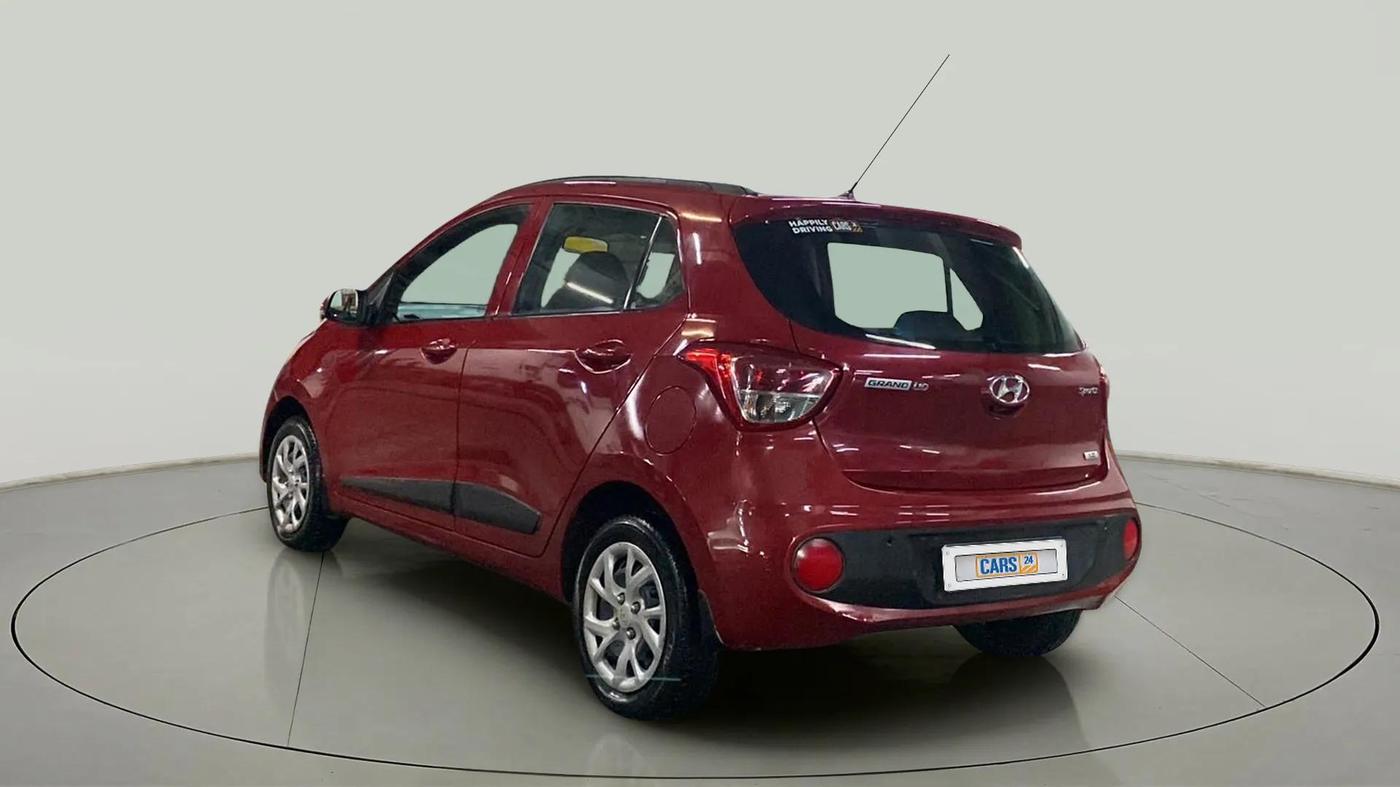 2017 Hyundai Grand i10 SPORTZ (O) 1.2 KAPPA VTVT, Petrol, Manual, 24,898 km, Left Back Diagonal