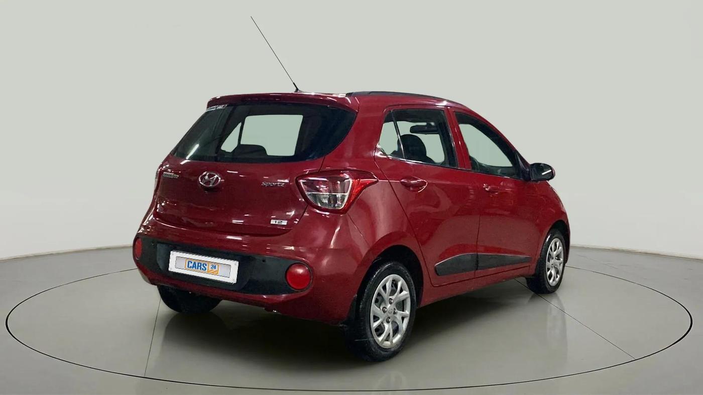 2017 Hyundai Grand i10 SPORTZ (O) 1.2 KAPPA VTVT, Petrol, Manual, 24,898 km, Right Back Diagonal