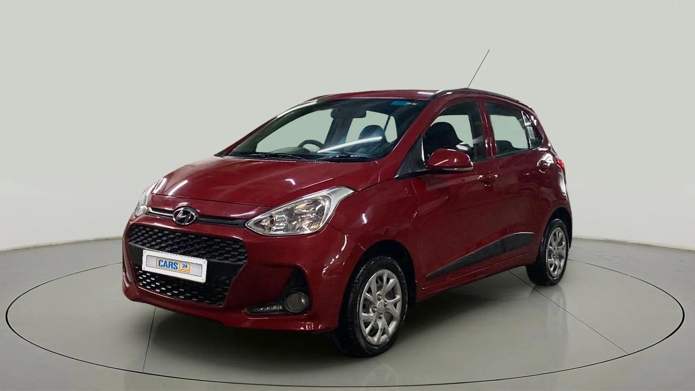 2017 Hyundai Grand i10 SPORTZ (O) 1.2 KAPPA VTVT, Petrol, Manual, 24,898 km, Left Front Diagonal