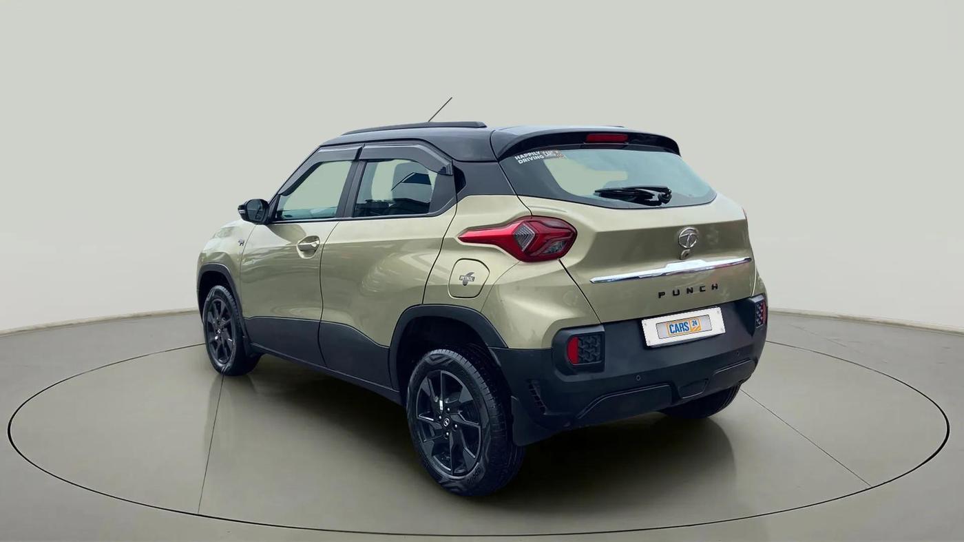 2022 Tata PUNCH CREATIVE 1.2 AMT KAZIRANGA EDITION , Petrol, Automatic, 17,638 km, Left Back Diagonal