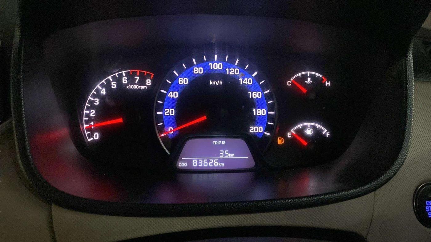2014 Hyundai Xcent SX 1.2 (O), Petrol, Manual, 83,617 km, Odometer Image