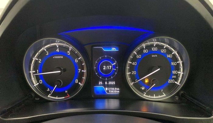 2016 Maruti Baleno ALPHA PETROL 1.2, Petrol, Manual, 73,617 km, Odometer Image
