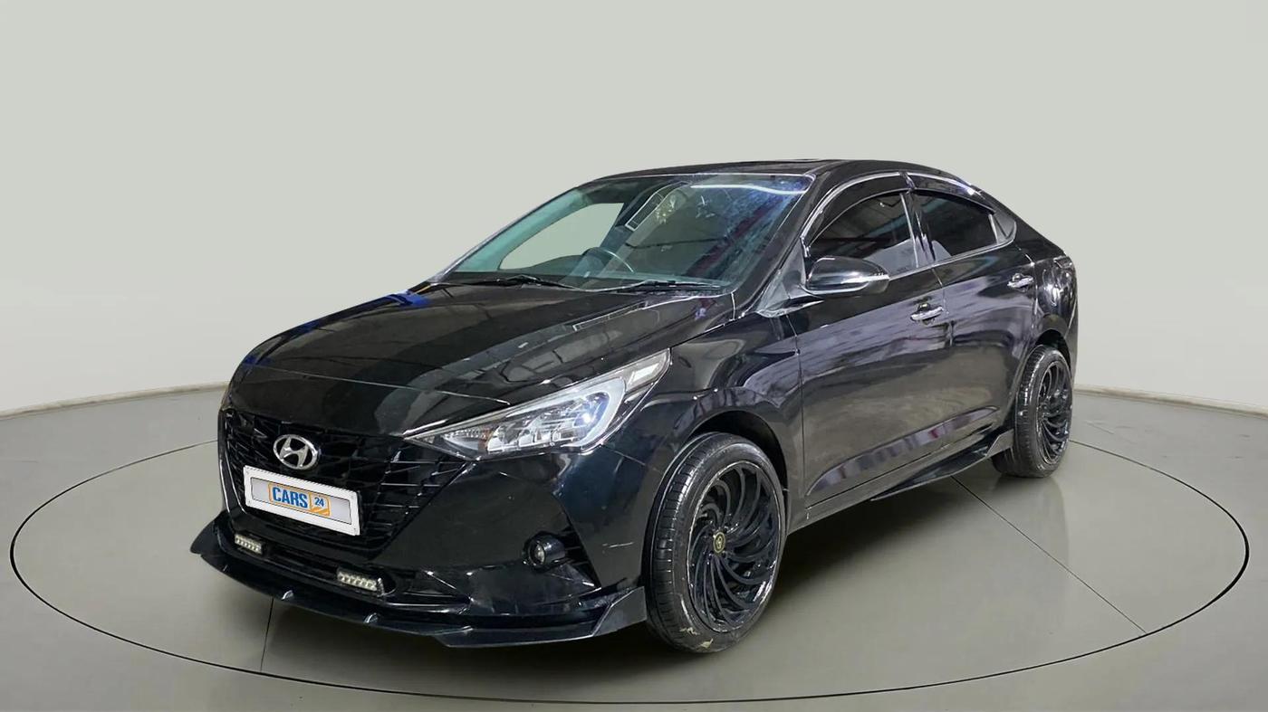2020 Hyundai Verna SX (O) 1.0 TURBO DCT, Petrol, Automatic, 74,955 km, Left Front Diagonal