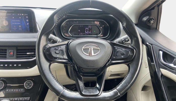 2022 Tata NEXON XZA PLUS (PREMIUM) PETROL, Petrol, Automatic, 18,099 km, Steering Wheel Close Up