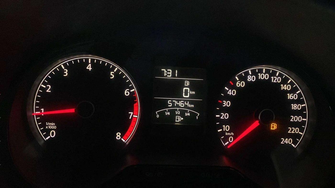 2021 Volkswagen Vento COMFORTLINE 1.0L TSI, Petrol, Manual, 57,478 km, Odometer Image