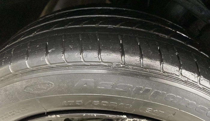 2019 Tata TIGOR XZ PLUS PETROL, Petrol, Manual, 19,317 km, Left Rear Tyre Tread