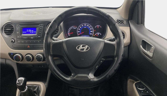 2014 Hyundai Grand i10 SPORTZ 1.2 KAPPA VTVT, Petrol, Manual, 1,20,373 km, Steering Wheel Close Up