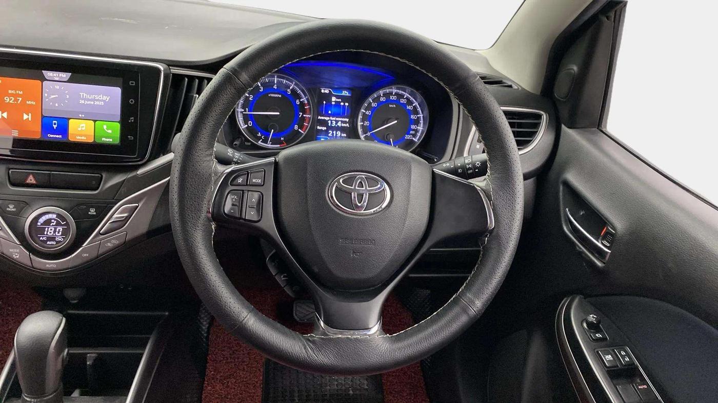 2021 Toyota Glanza G CVT, Petrol, Automatic, 24,341 km, Steering Wheel Close Up