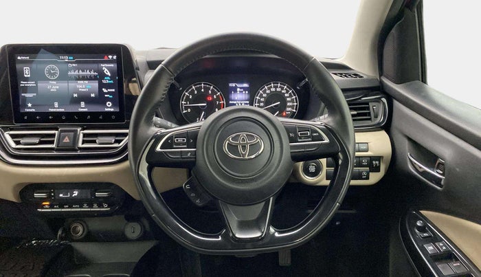 2023 Toyota Glanza V AMT, Petrol, Automatic, 21,686 km, Steering Wheel Close Up