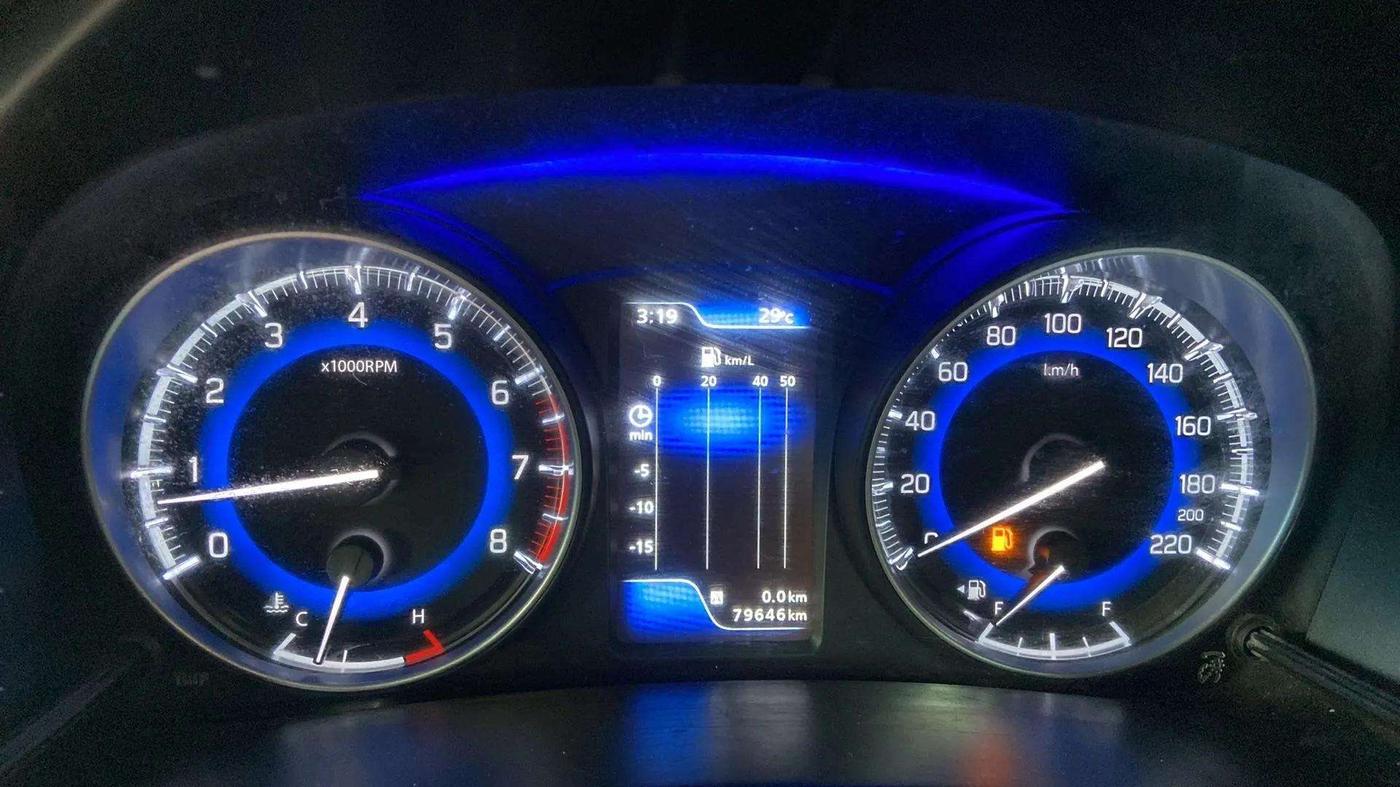 2021 Toyota Glanza V, Petrol, Manual, 79,780 km, Odometer Image