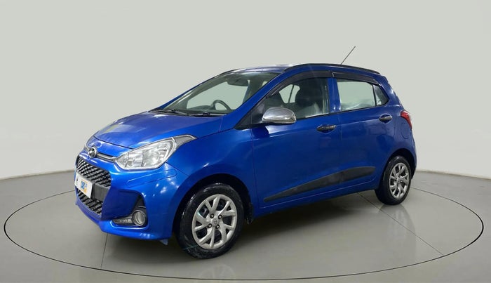 2017 Hyundai Grand i10 SPORTZ (O) 1.2 KAPPA VTVT, Petrol, Manual, 33,261 km, Left Front Diagonal