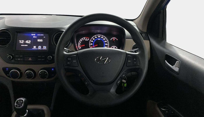 2017 Hyundai Grand i10 SPORTZ (O) 1.2 KAPPA VTVT, Petrol, Manual, 33,261 km, Steering Wheel Close Up