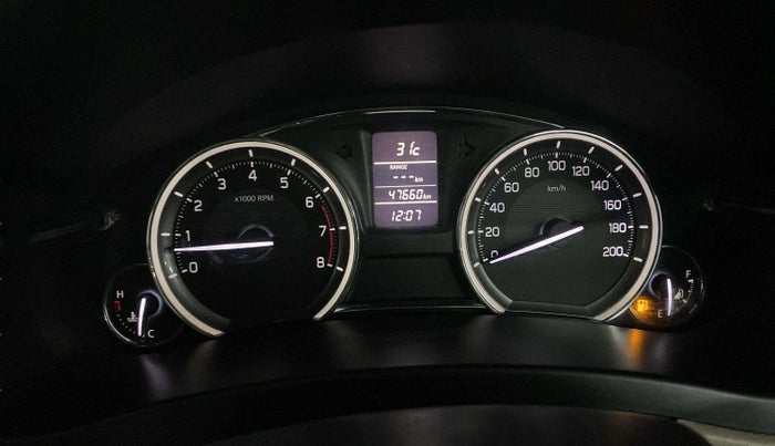 2016 Maruti Ciaz VXI+, Petrol, Manual, 47,643 km, Odometer Image