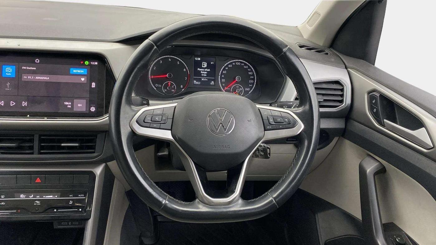 2021 Volkswagen TAIGUN HIGHLINE 1.0 TSI MT, Petrol, Manual, 55,978 km, Steering Wheel Close Up