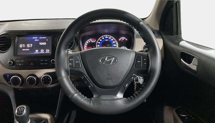 2019 Hyundai Grand i10 SPORTZ 1.2 KAPPA VTVT, Petrol, Manual, 78,542 km, Steering Wheel Close Up