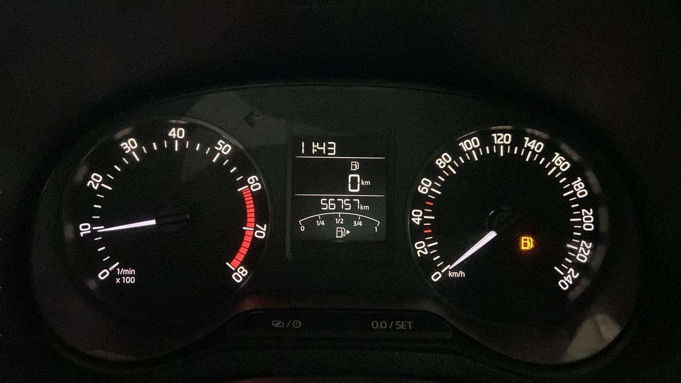 2020 Skoda Rapid STYLE TSI, Petrol, Manual, 57,004 km, Odometer Image
