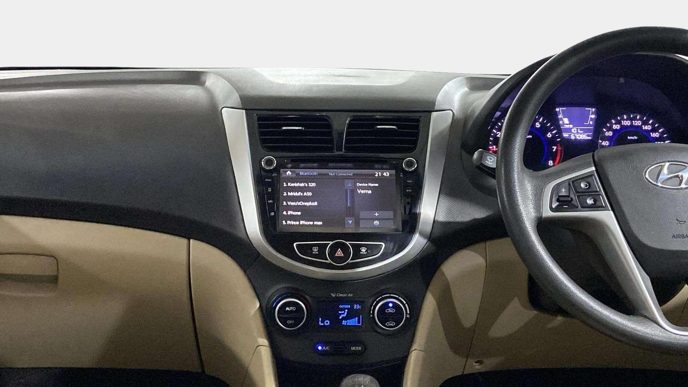 2016 Hyundai Verna FLUIDIC 4S 1.6 VTVT S, Petrol, Manual, 67,077 km, Air Conditioner