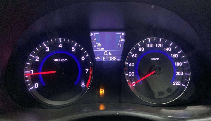 2016 Hyundai Verna FLUIDIC 4S 1.6 VTVT S, Petrol, Manual, 67,077 km, Odometer Image