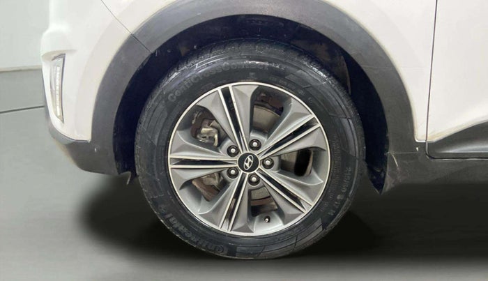 2016 Hyundai Creta SX PLUS AT 1.6 PETROL, Petrol, Automatic, 1,15,928 km, Left Front Wheel